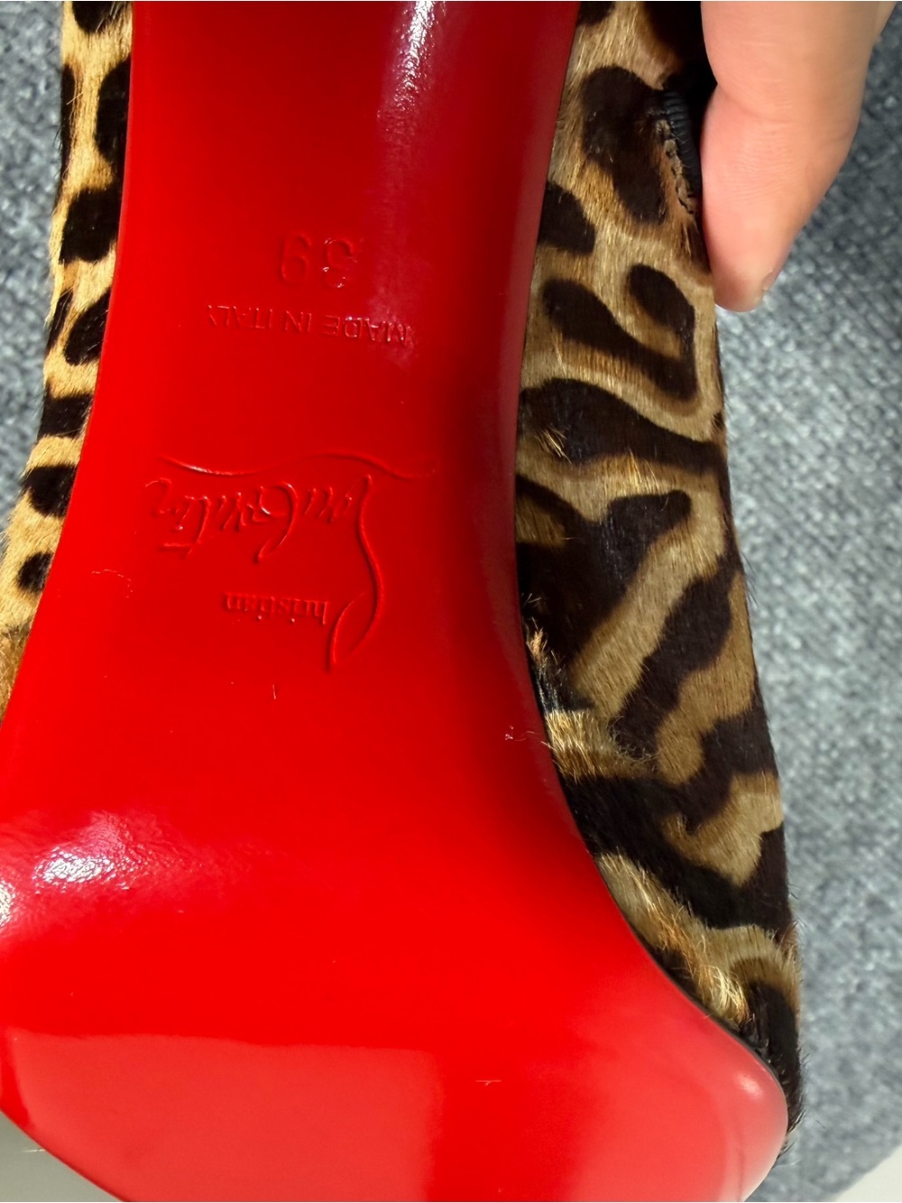 Christian Louboutin Circus Nana 100 Pony Hair Boots size 39. - Picture 4 of 13